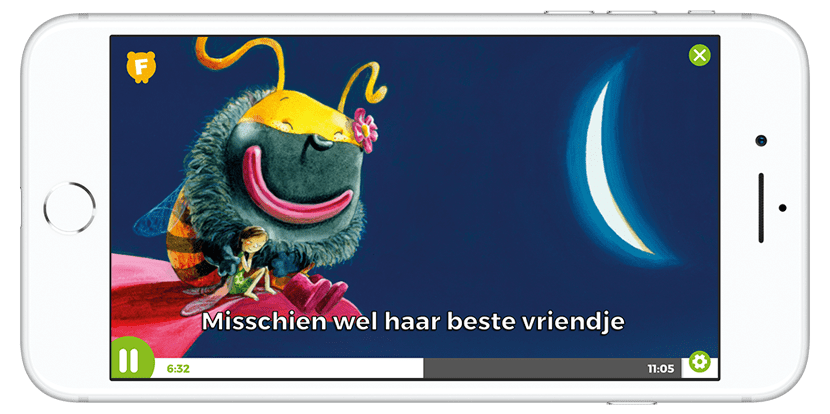 iPhone_watch_marie_w830 Geanimeerd prentenboek bekijken op smartphone met Fundels Prentenboeken