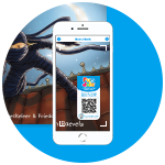 qr_step_2 Scan Fundels AVI-boek met QR-code sticker op kaft met smartphone