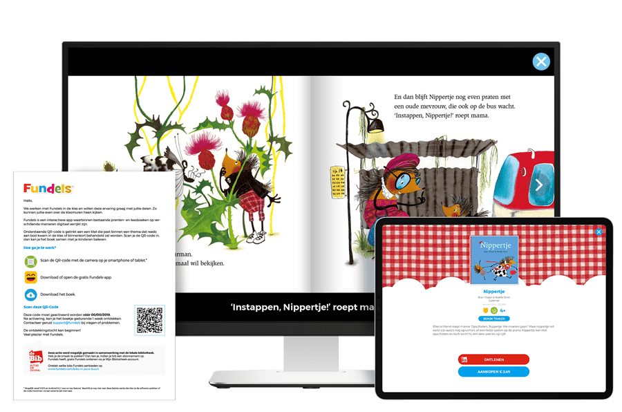 school_experience_share_nippertje Fundels Prentenboeken als huiswerk via opdrachtenblad met QR-code